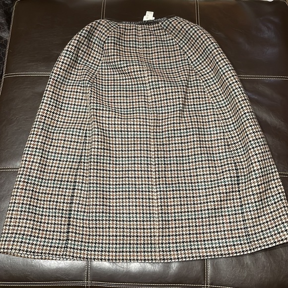J Crew Saddle Seagrass Multi in Houndstooth Poncho/Cape - Picture 7 of 15